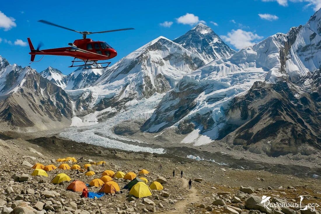 Everest base camp to lukla helicopter