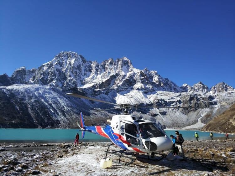 Gokyo to Kathmandu Helicopter flight