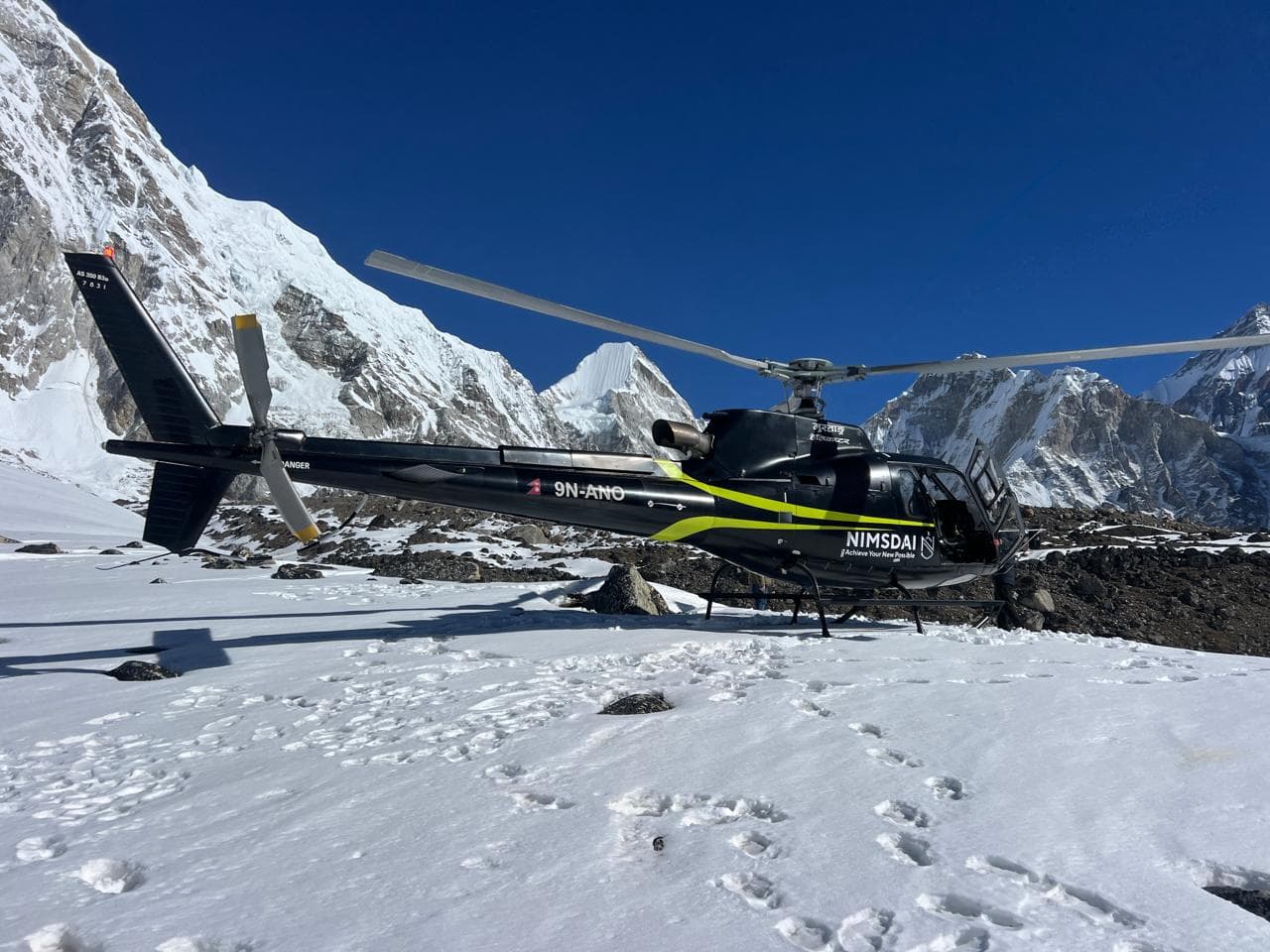 Lobuche to Lukla Helicopter Transfer – Everest Base Camp